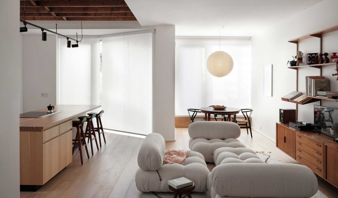 Living area bathed with natural light