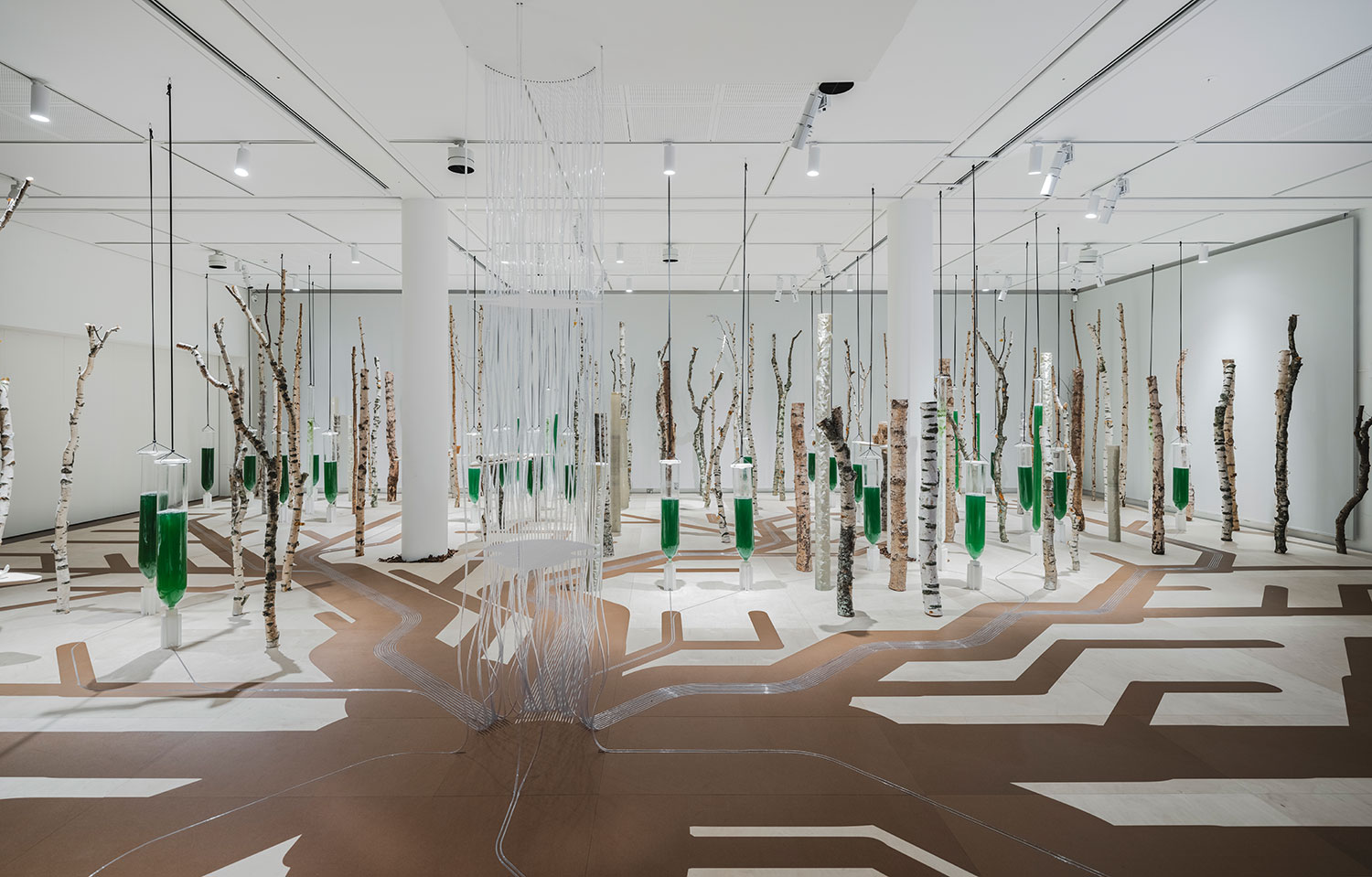 Deep Forest: ecoLogicStudio's Innovative Installation Transforms Nature's Technology into Architectural Brilliance