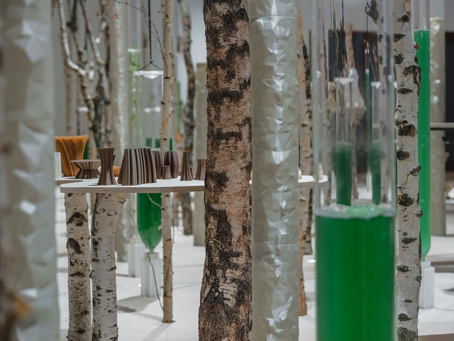 Deep Forest: ecoLogicStudio's Innovative Installation Transforms Nature's Technology into Architectural Brilliance