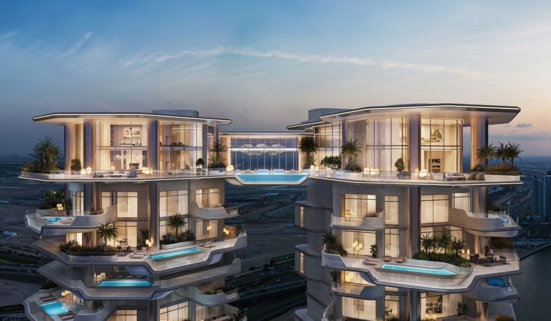 Foster + Partners' Regent Residences: Ultra-Luxury Living with Private Pools in Dubai