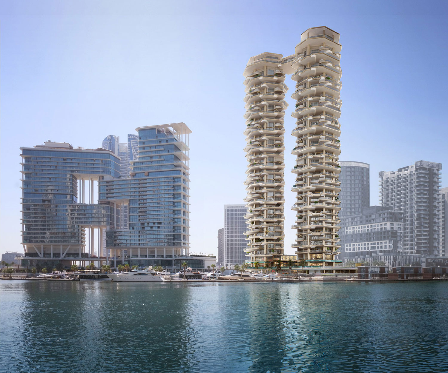 Foster + Partners' Regent Residences: Ultra-Luxury Living with Private Pools in Dubai 