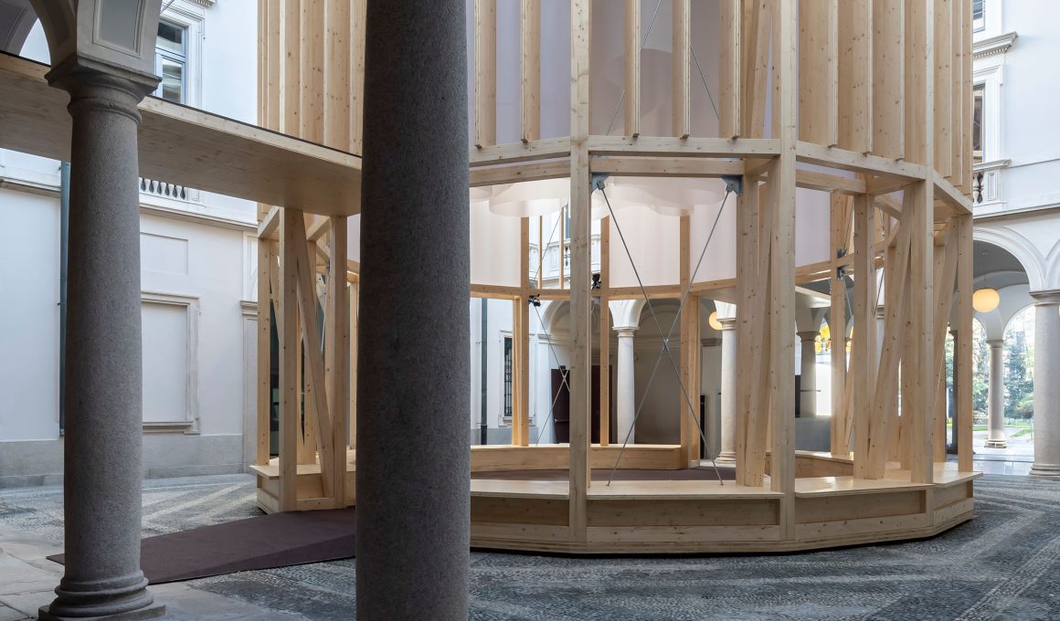 Palazzo Citterio in Milan Unveils a Temple-Inspired Pavilion Designed by Mario Cucinella