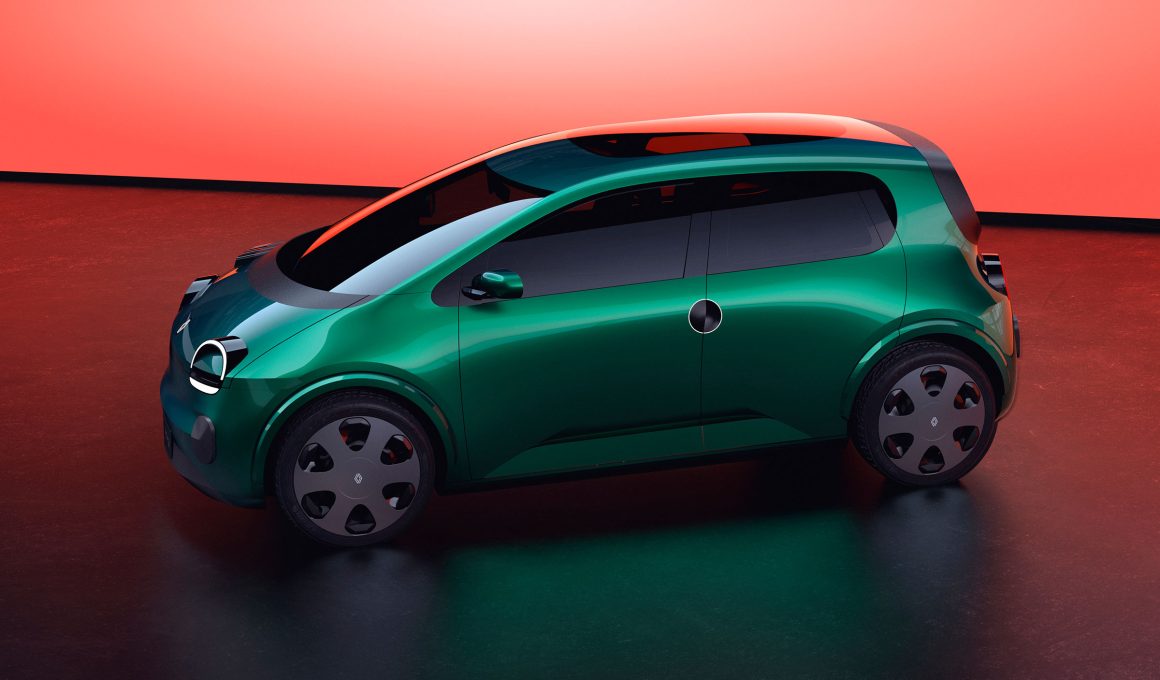 Renault Twingo E-Tech Unveiled at 2024 Paris Motor Show with Winking Round Headlights