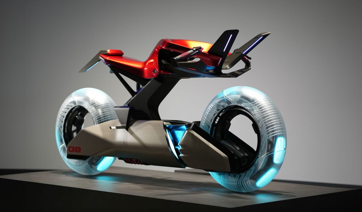 Yamaha Launches the Y/AI Concept Superbike Equipped with Glowing Sci-Fi Wheels