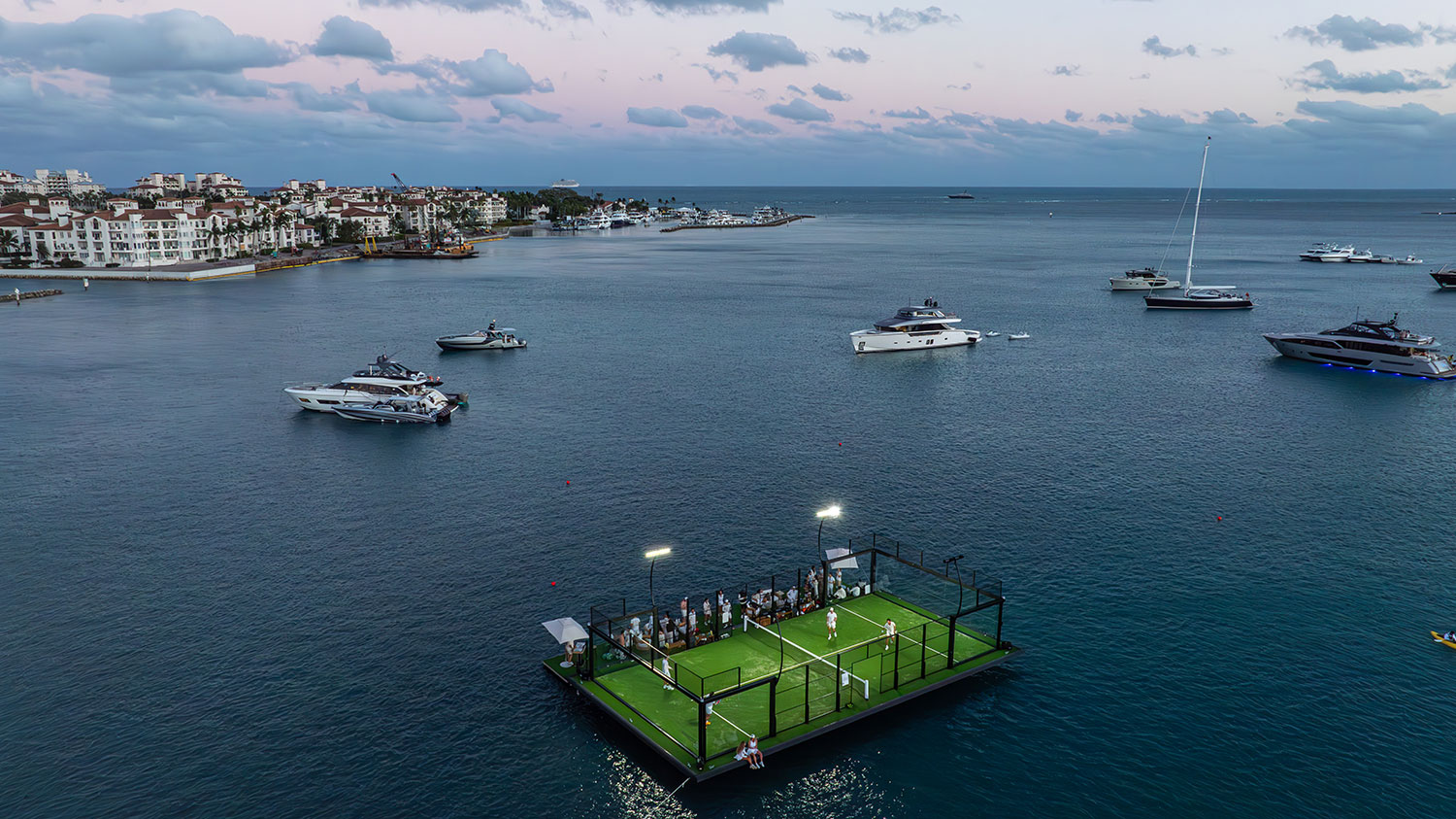 Yntegra Group Unveils World's First Floating Padel Court in Miami Harbor